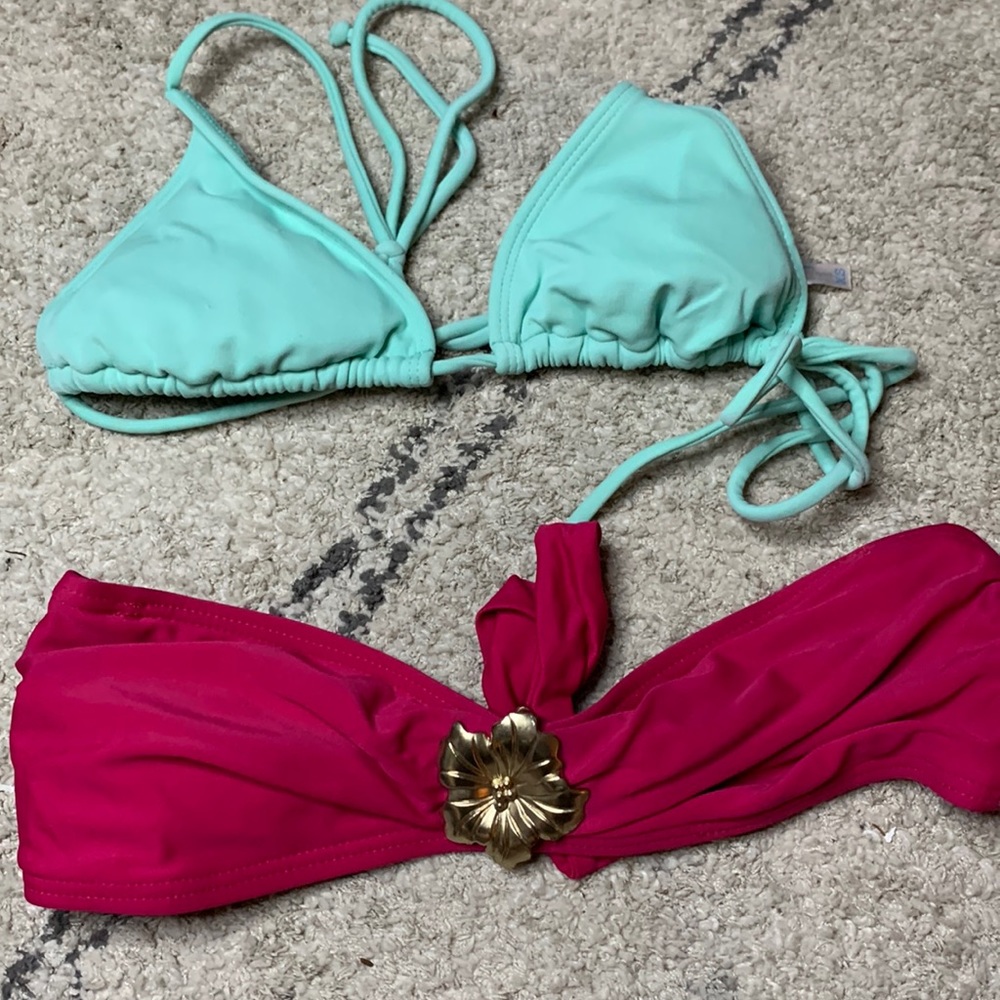 2 bikini tops